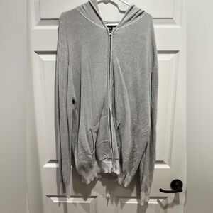 Carbon Hooded sweater zip-up
